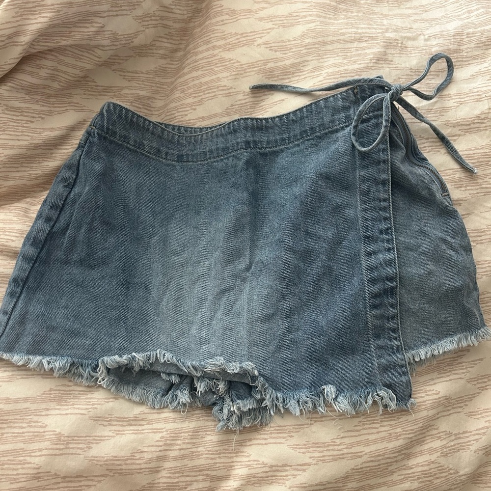 Denim Skort